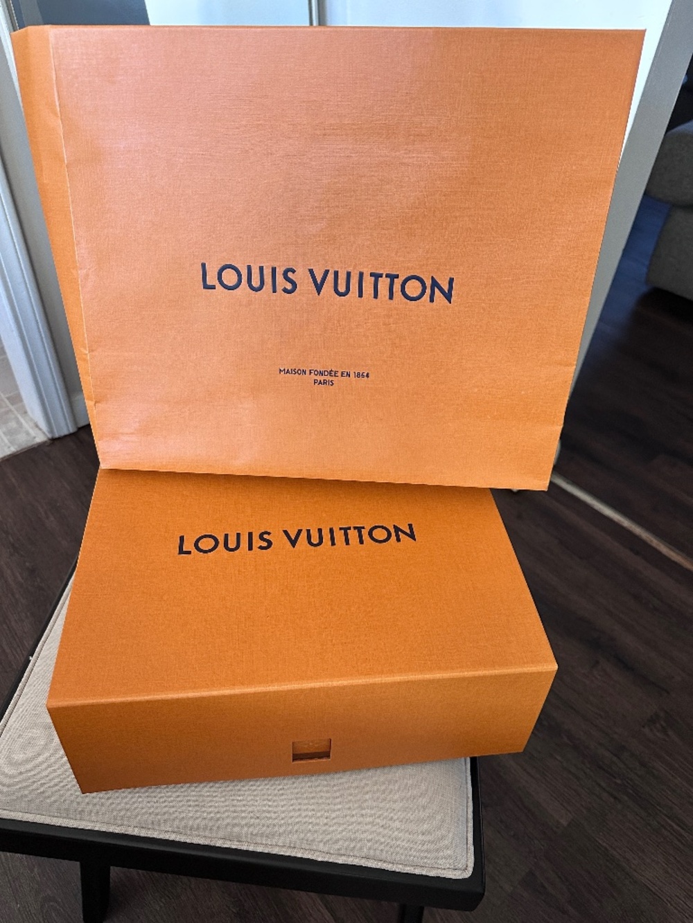 Louis Vuitton bag & box